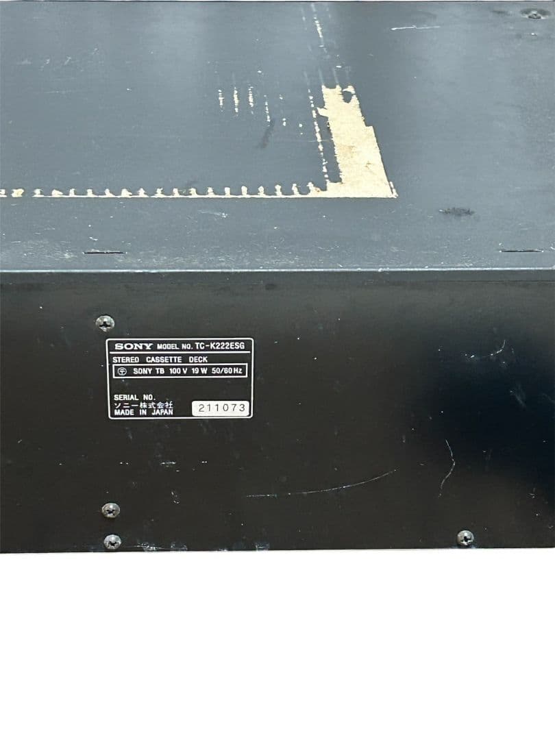214 SONY カセットデッキ TC-K222ESG