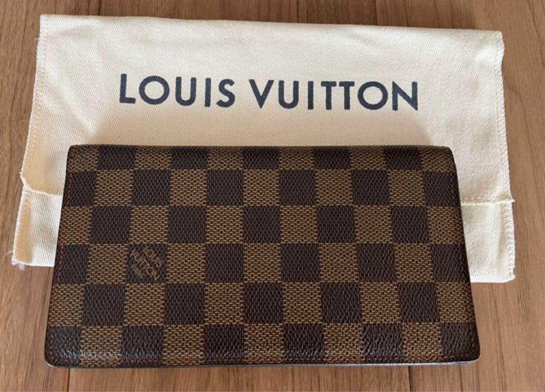 美品！ルイヴィトン　ダミエ　長財布　ポルト・バルール・カルトクレディ