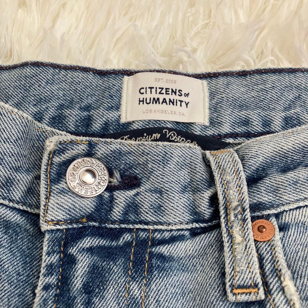 CITIZENS OF HUMANITY デニム 27 ワイドバギー ダメージ