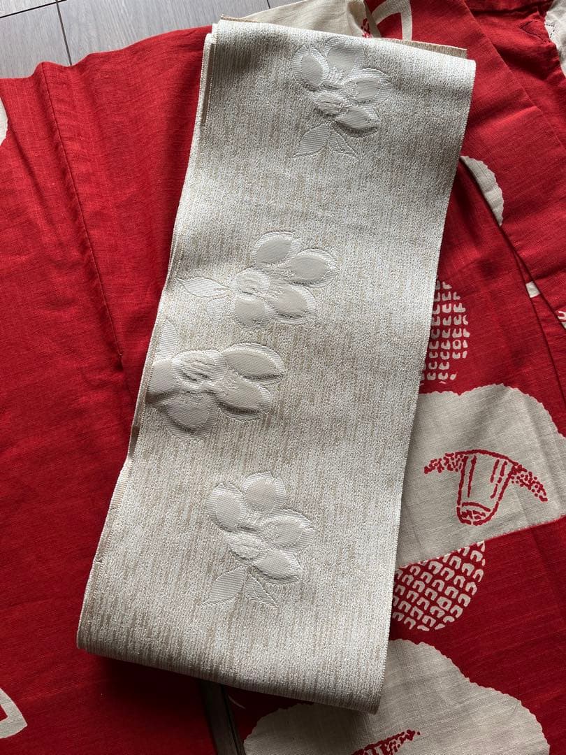 コシノジュンコJKの浴衣・帯のセットです。