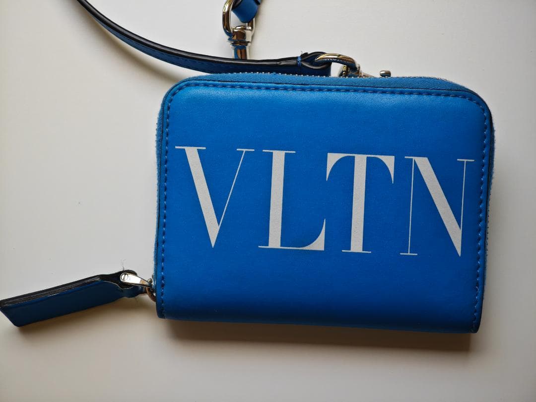 小物 VALENTINO VLTN Neck Wallet Blue