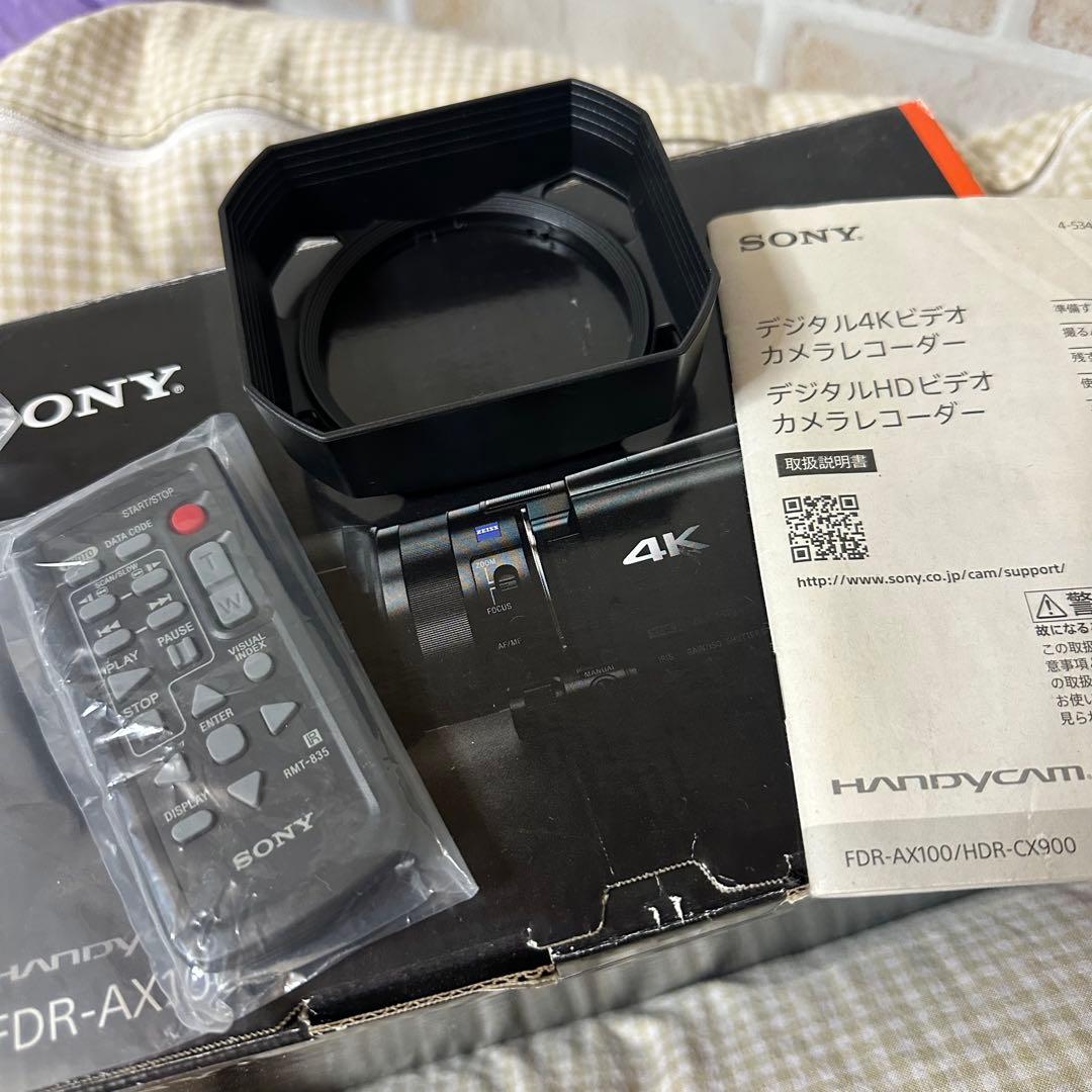 SONY FDR-AX100 4K ビデオカメラ