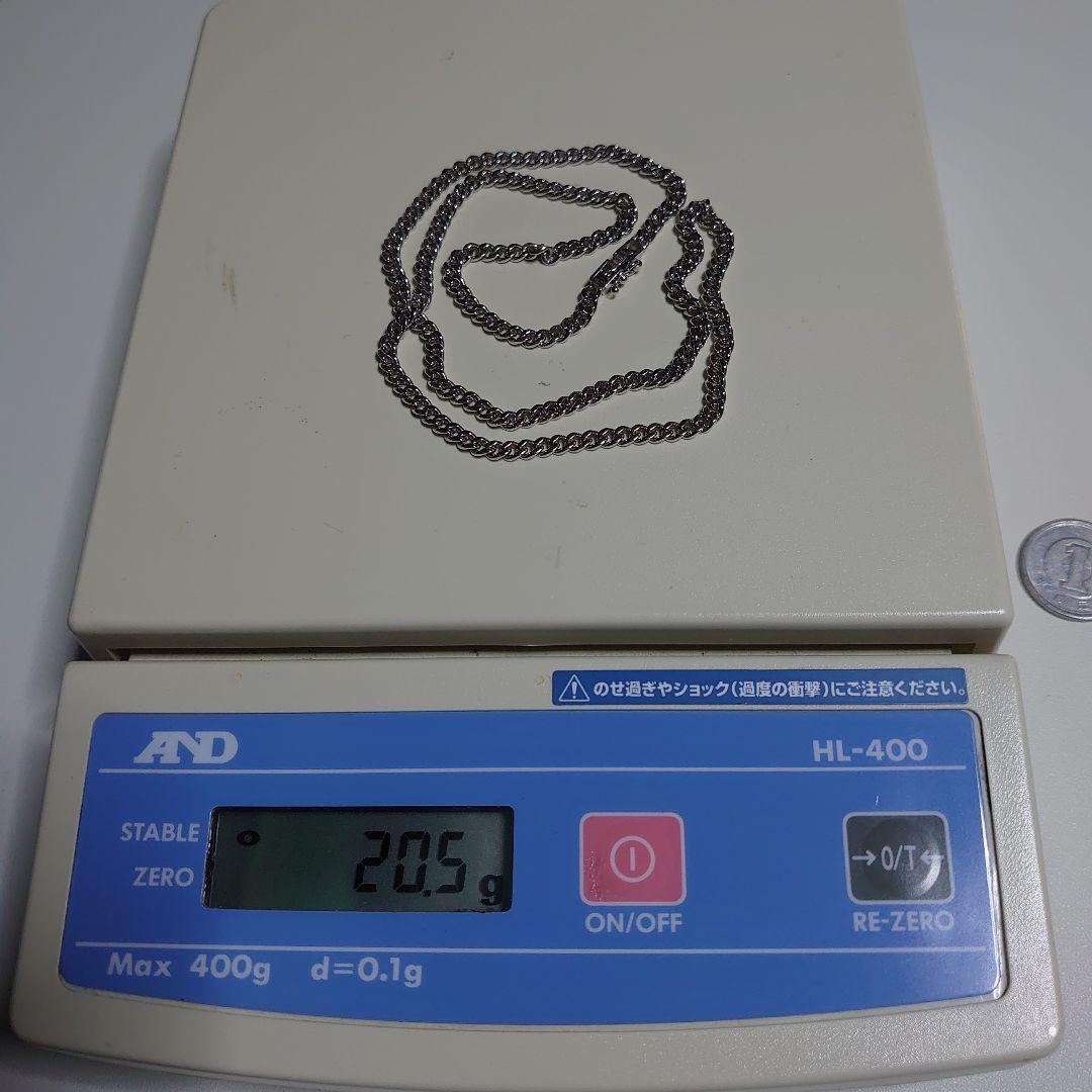 プラチナ2面シングル喜平‹PT850›20g 45cm ネックレス