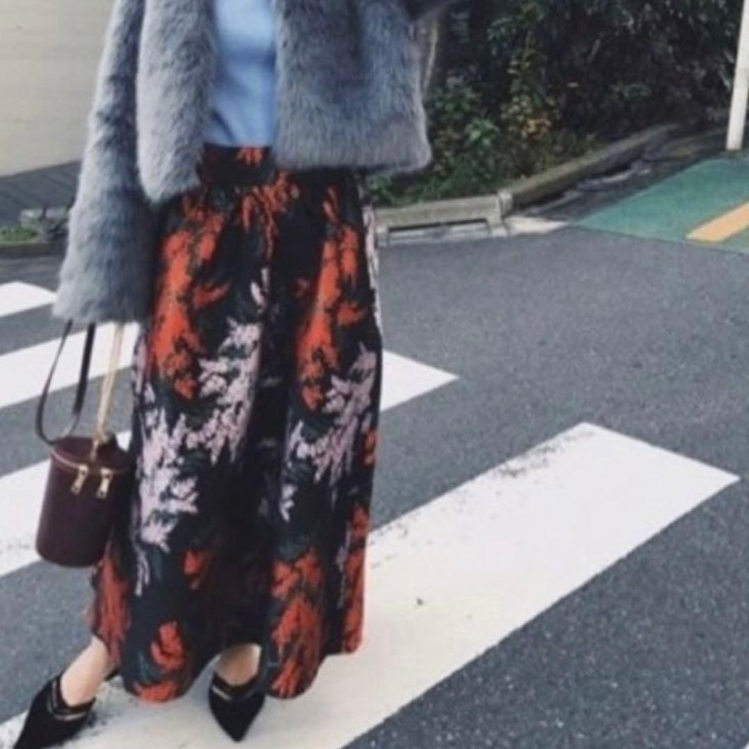 アメリAMERI WISTERIA JACQUARD FLARE SKIRT