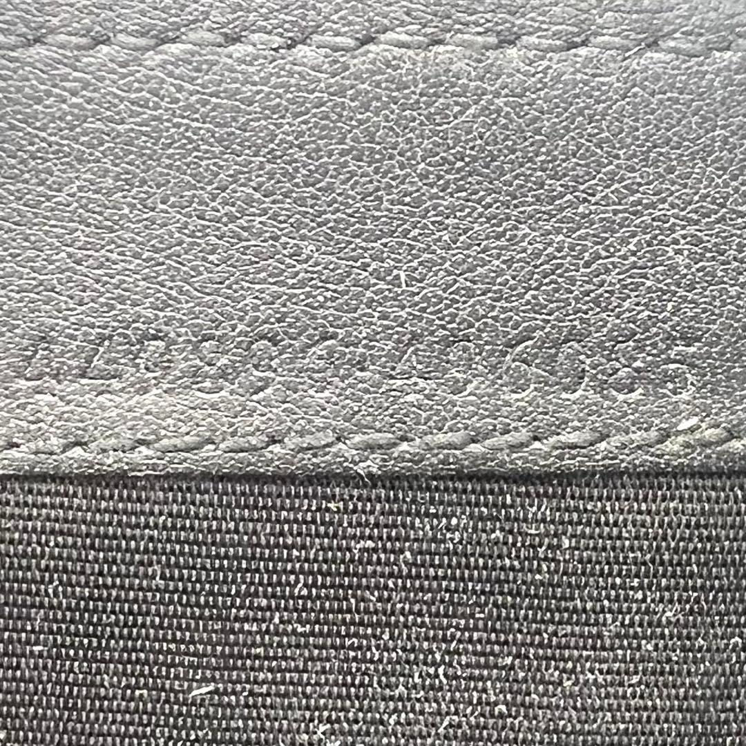 美品 GUCCI グッチ シマ GGロゴ レザー ブラック 黒 ケース