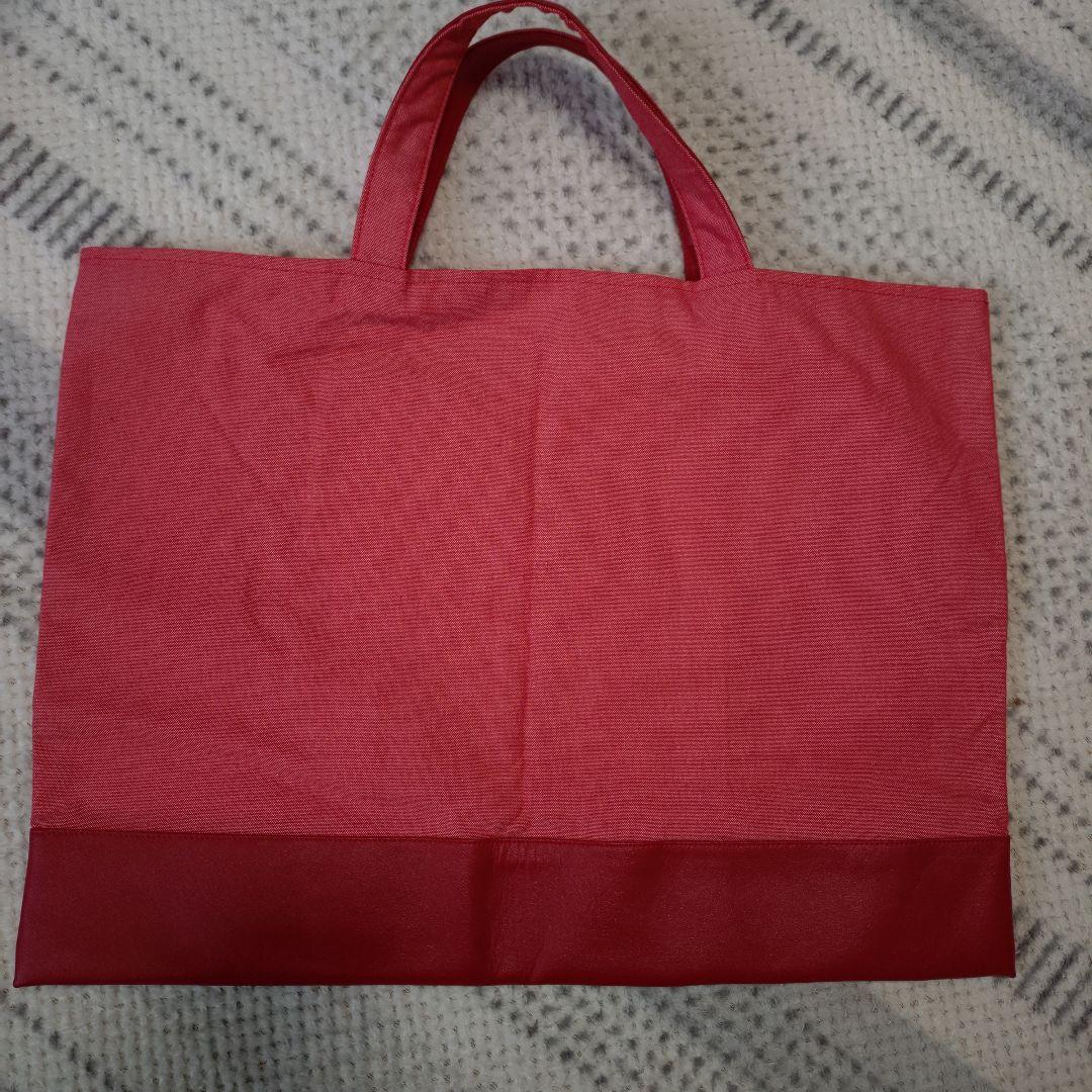 ファミリア　familiar デニムバック　レッスンバック赤