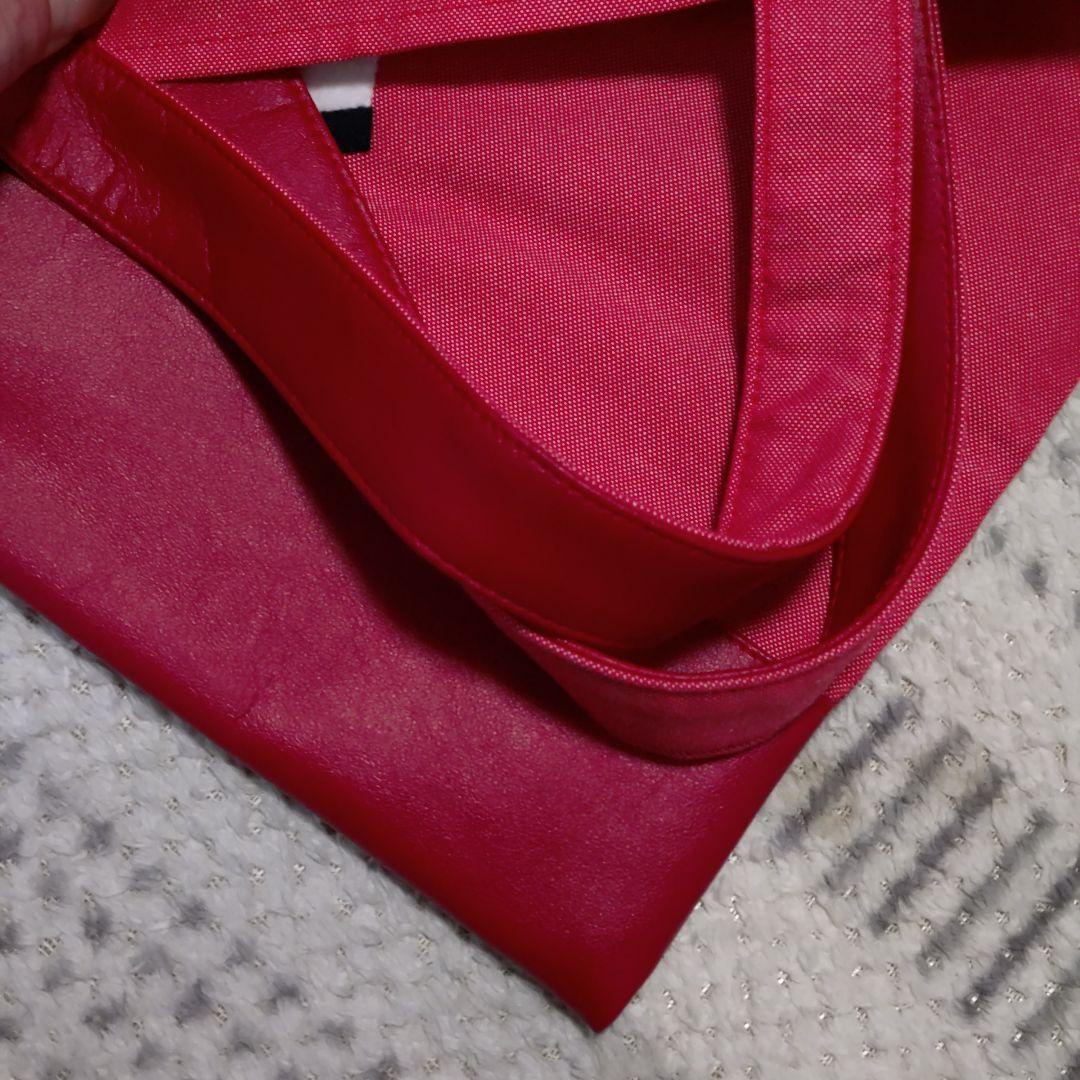 ファミリア　familiar デニムバック　レッスンバック赤