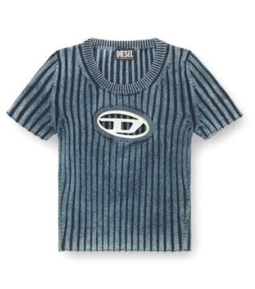 DIESEL 未使用美品 グレン期 メタルプレートリブトップス