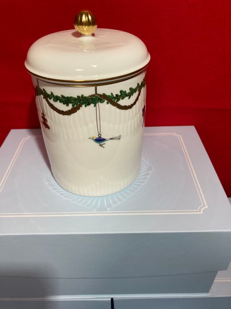 ロイヤルコペンハーゲン クッキージャー スターフルーテッド クリスマス