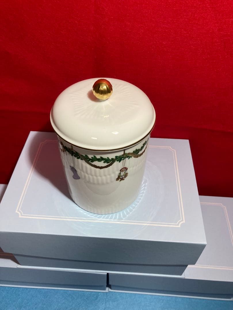 ロイヤルコペンハーゲン クッキージャー スターフルーテッド クリスマス