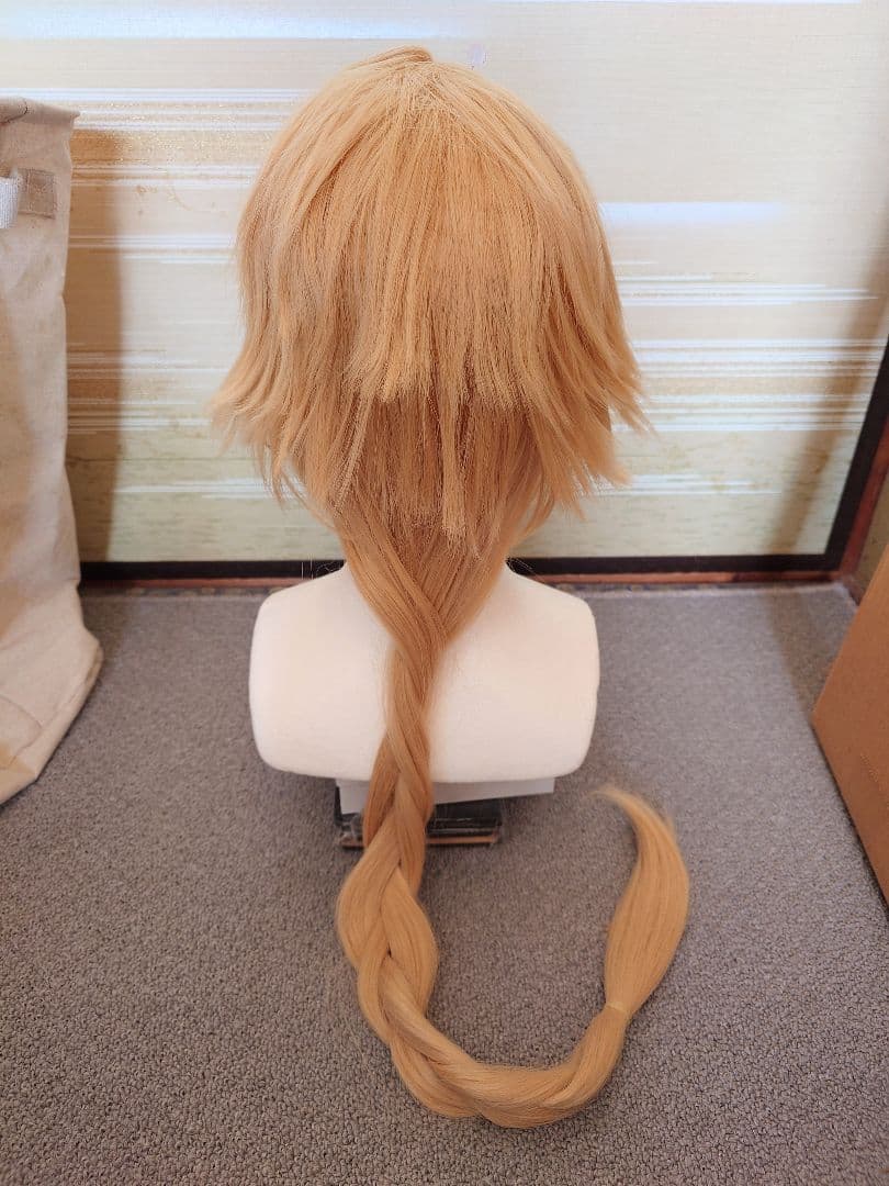 原神 旅人 コスプレ 空 ウィッグ 靴