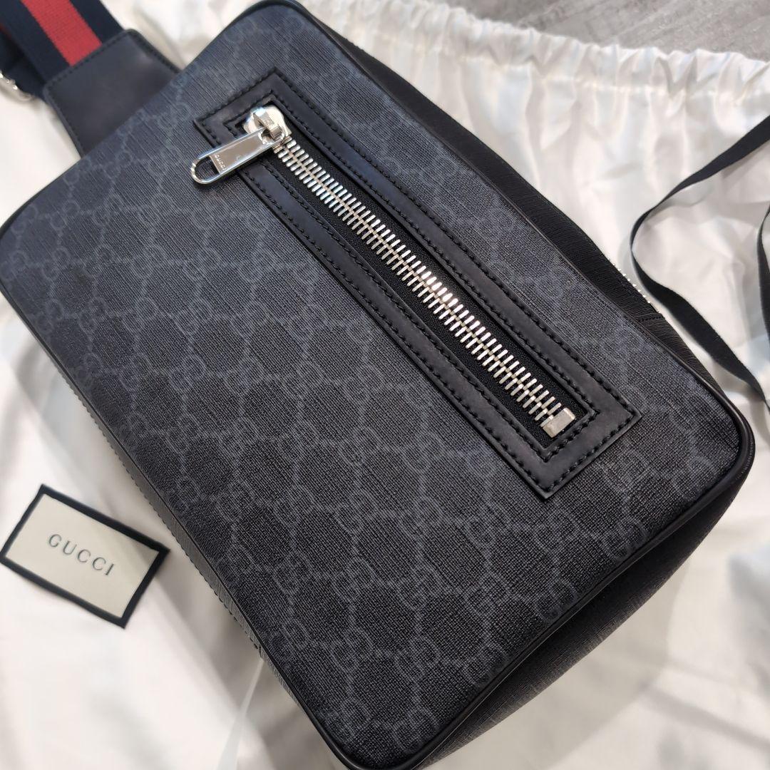 本日最終お値下げ☆GGブラック超美品ボディバッグ