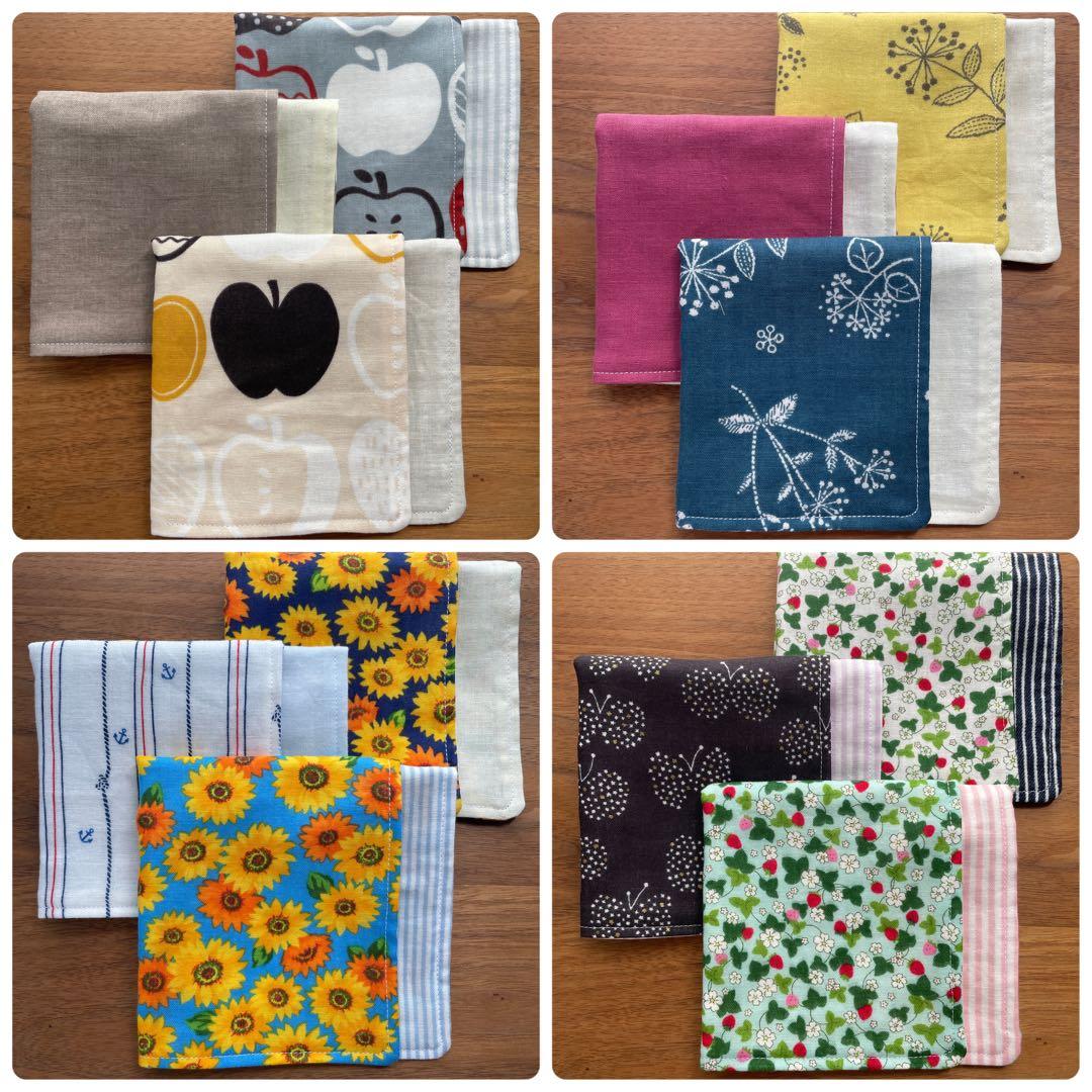 ガーゼハンカチ 25×25cm 15セット 45枚　ラッピング同封