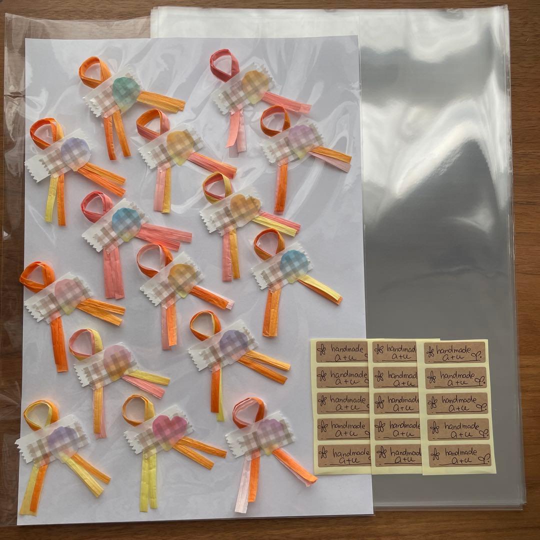 ガーゼハンカチ 25×25cm 15セット 45枚　ラッピング同封