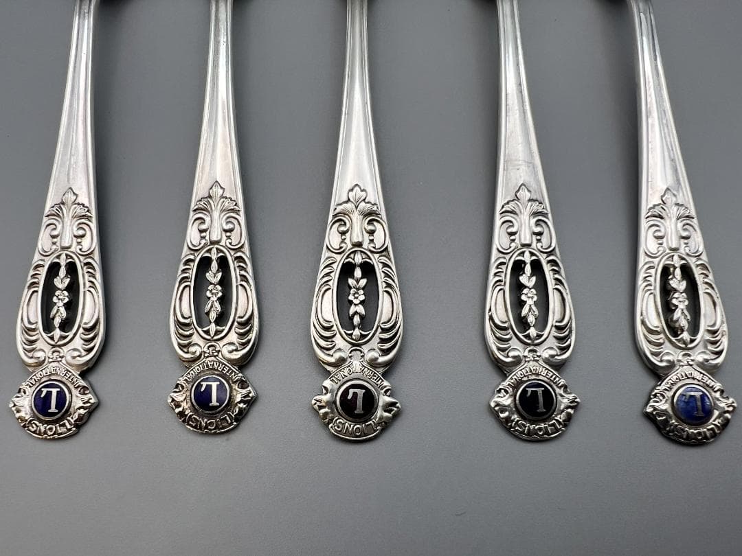 SILVER 950　刻印　スプーン　５点セット　重量約90g　銀食器 銀細工