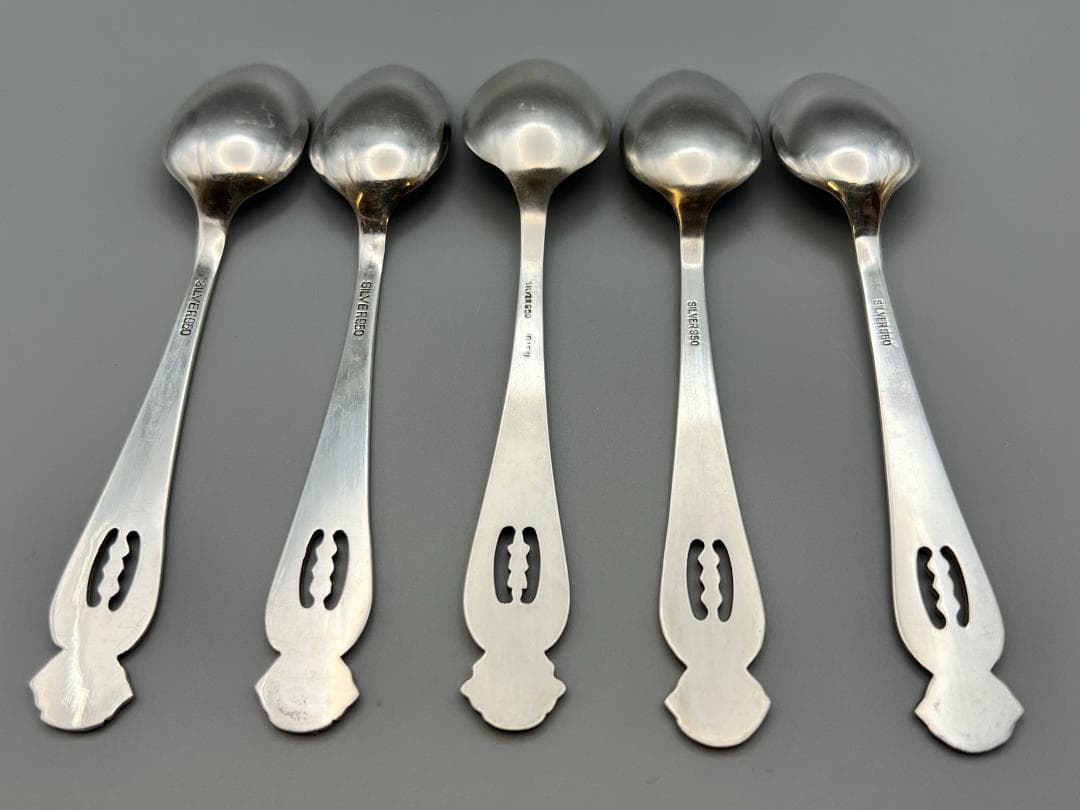SILVER 950　刻印　スプーン　５点セット　重量約90g　銀食器 銀細工