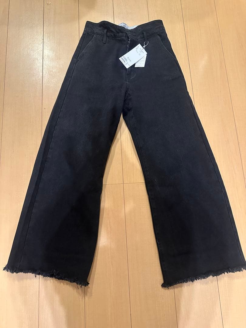 新品未使用タグ付き★mystic ウェーブデニム　ブラック