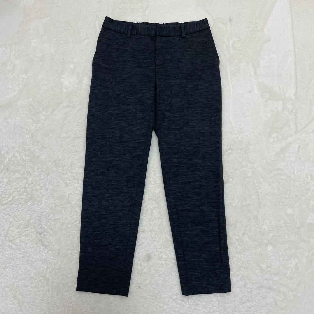 【極美品】グリーンレーベルリラクシング パンツスーツ ノーカラー グレー L