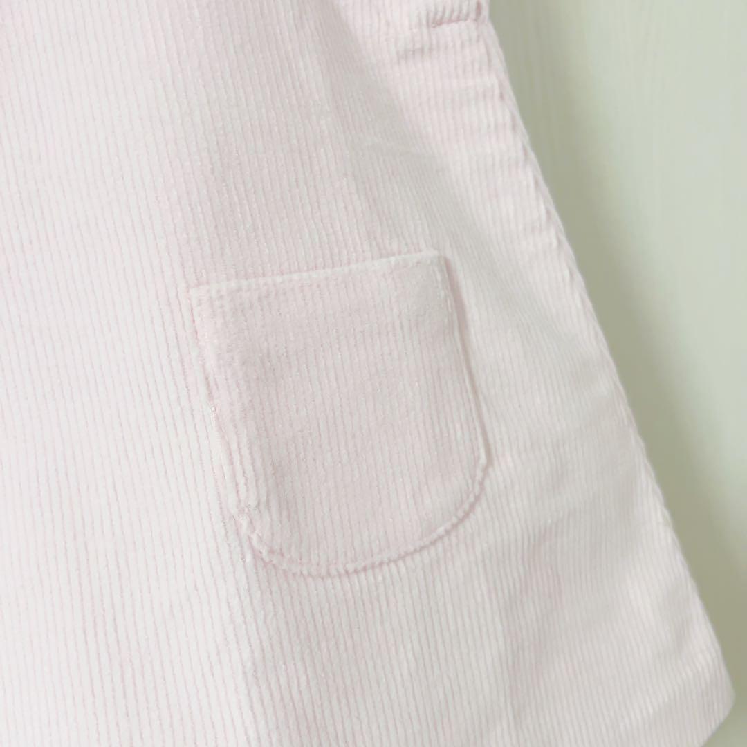 【新品】jacadi ピンク　パッチポケット付きワンピース　18m