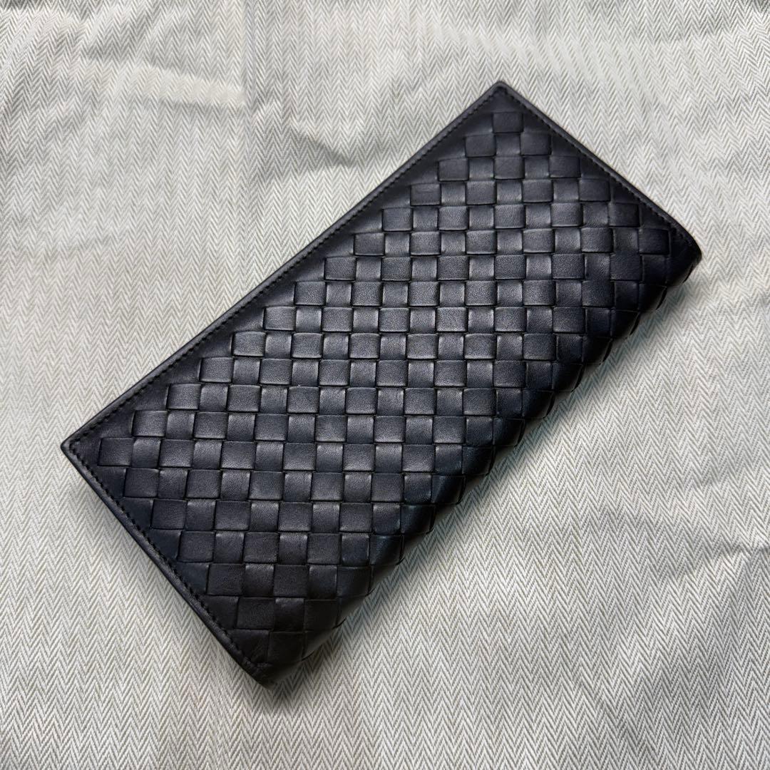 Bottega Veneta イントレチャート黒長財布