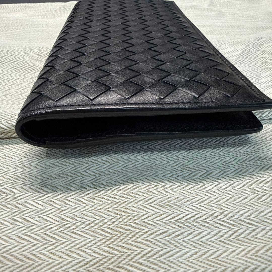 Bottega Veneta イントレチャート黒長財布