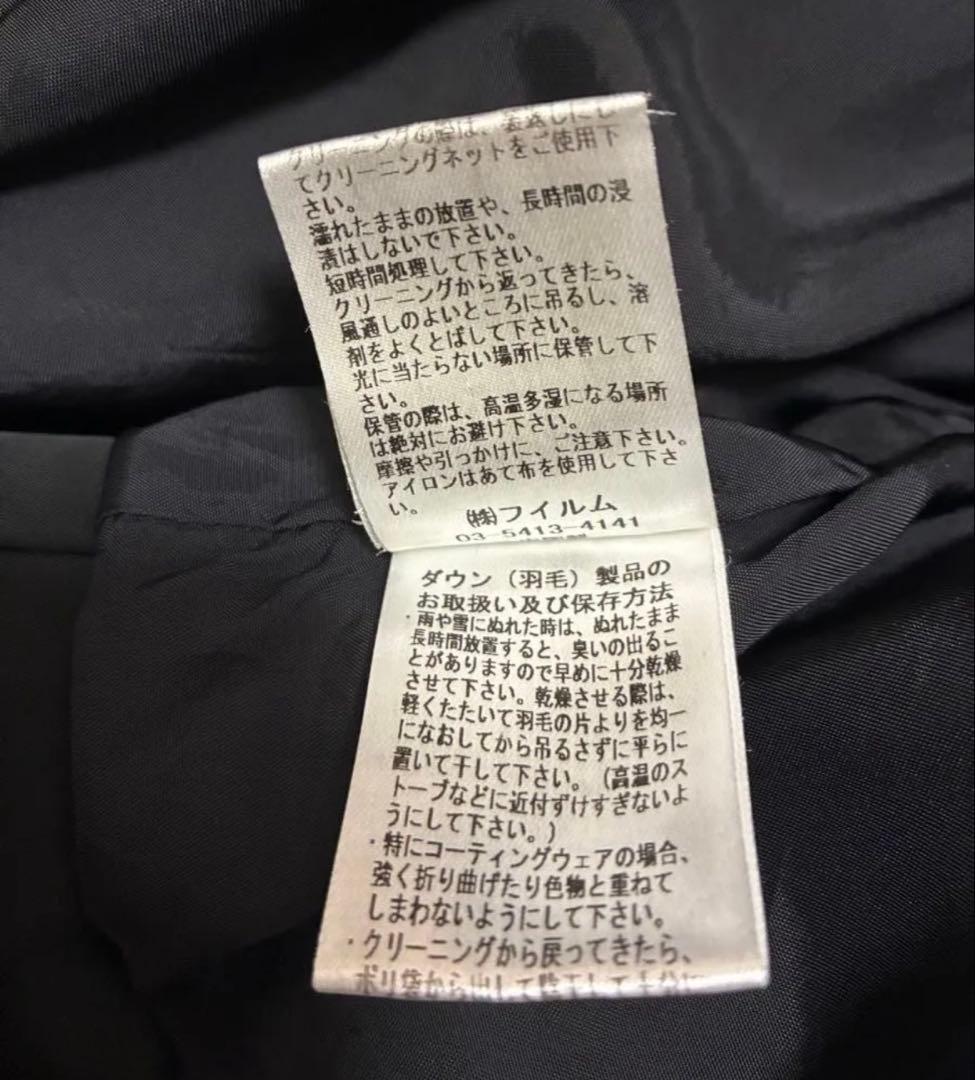 定価59,400円ダブルスタンダードクロージングポリエステルタフタダウンコート