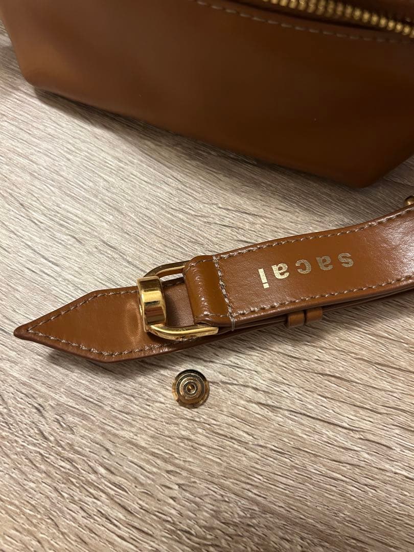 sacai ブラウン wallet pouch 訳あり品