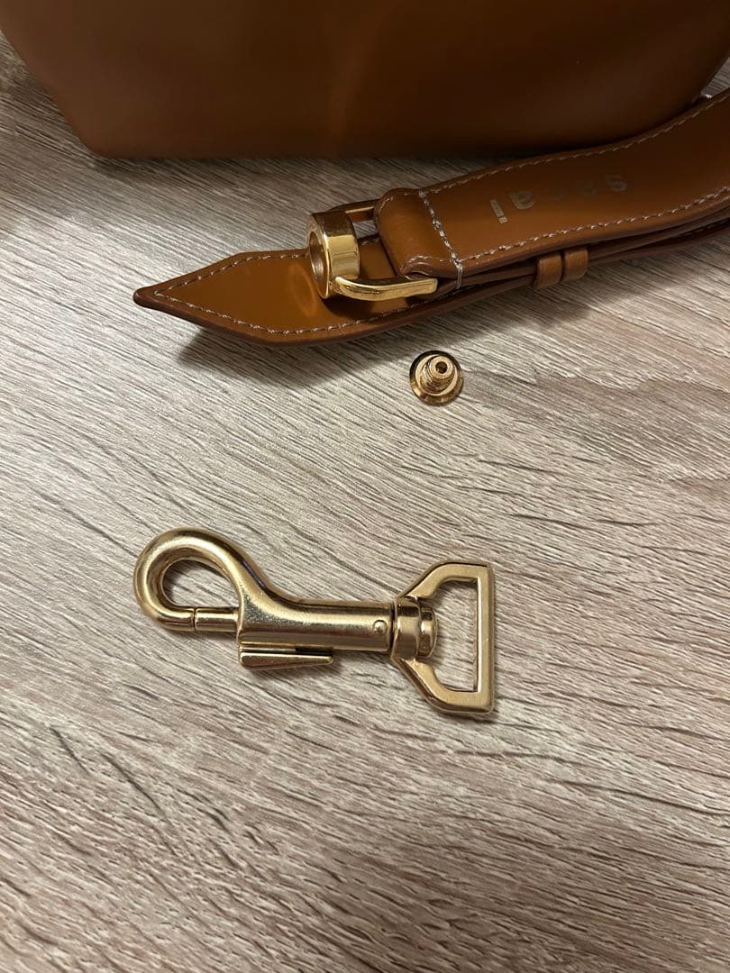 sacai ブラウン wallet pouch 訳あり品