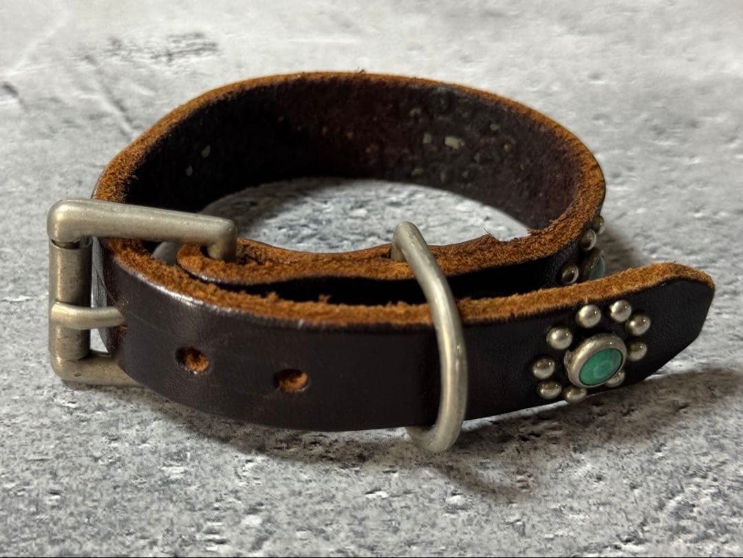 HTC ブレスレット ナロー ターコイズ ダークブラウン 0.75