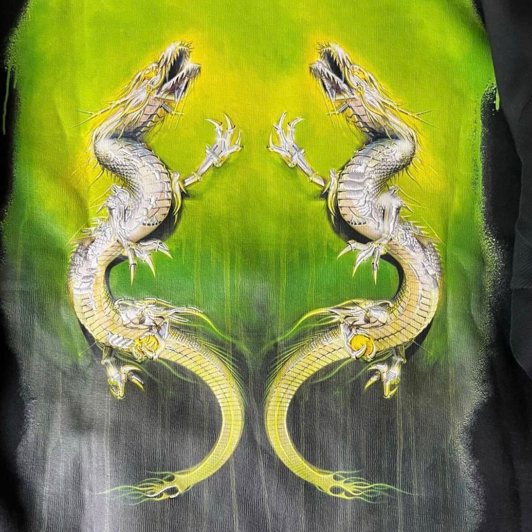 ✖︎限定 プーマ 空山 基 コラボ スウェット パーカー 龍 ブラック 黒L