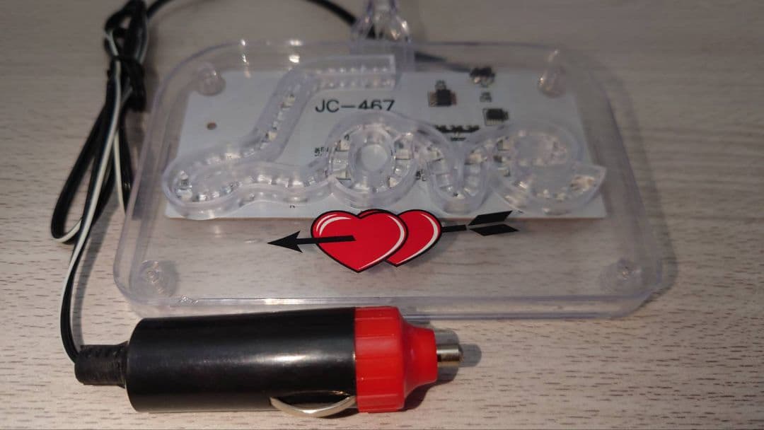 ラブ灯セット クリアー 旧車 街道レーサー デコトラ カスタムカー ドリフト