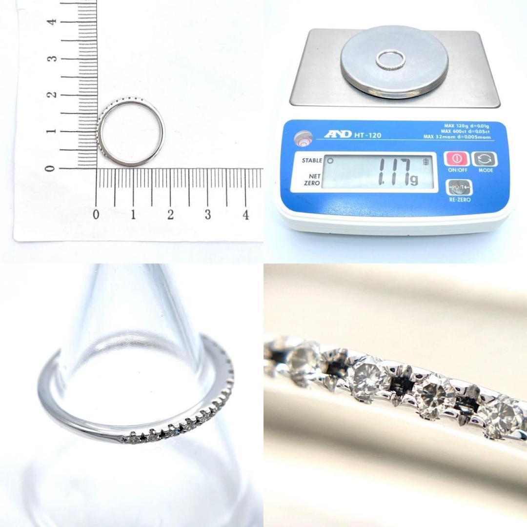 EAUD.4℃ 現行品 仕上げ済 ダイヤモンド ハーフエタニティ リング K10