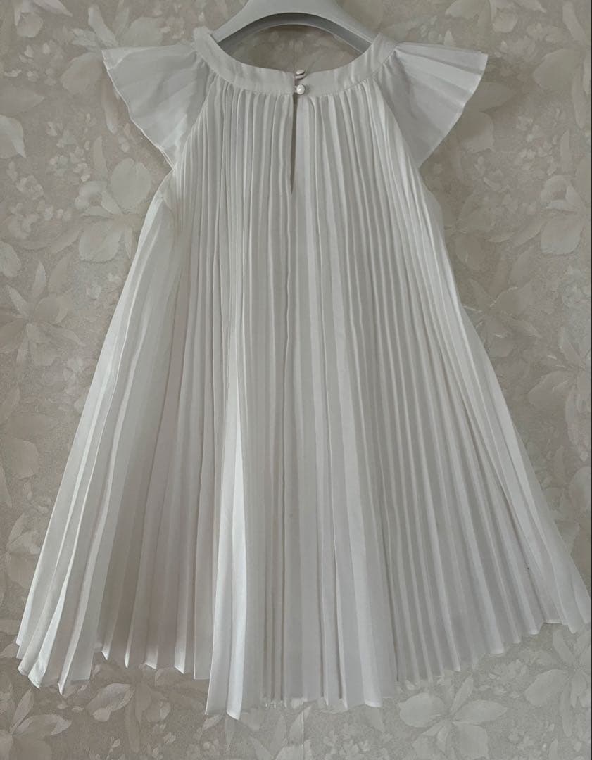 JACADI♡ スモック刺繍プリーツフリル襟ワンピース