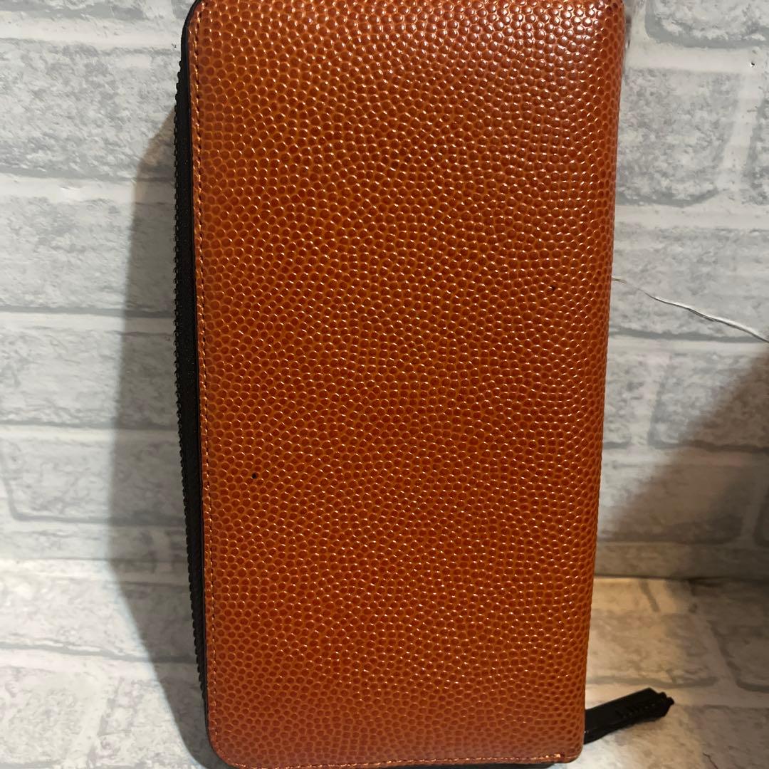 美品☆KINGZ 長財布 オレンジ　バスケットボール素材