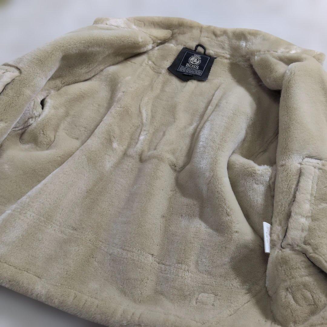 非売品★特大LL ボスジャン B-3 リアルレザー 牛革 黒 懸賞 BOSS