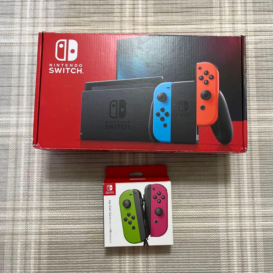 2/14迄　Nintendo Switch 本体 別売Joy-Con付 ※不備有