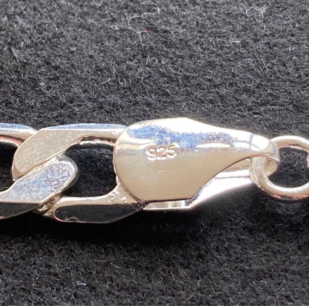 極太12ｍｍ 刻印 925スターリングシルバーネックレス 55ｃｍ