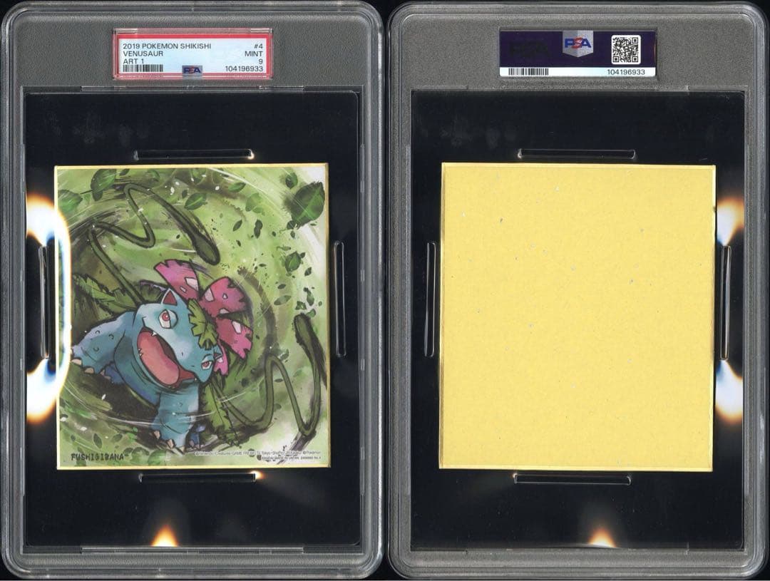 ポケモン色紙ART リザードン フシギバナ カメックス 3連番　PSA9.9.8
