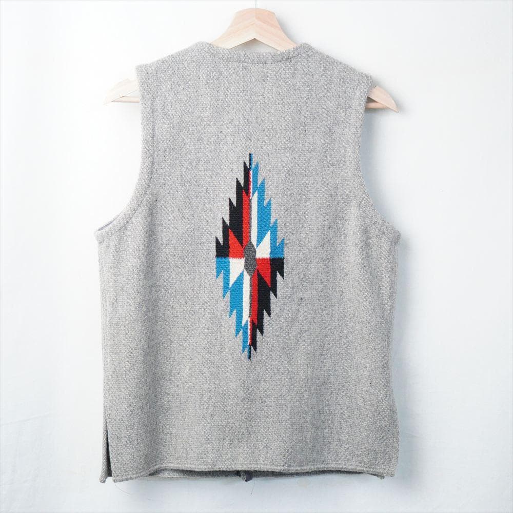 オルテガ チマヨ ベスト ウール グレー スクエア 36