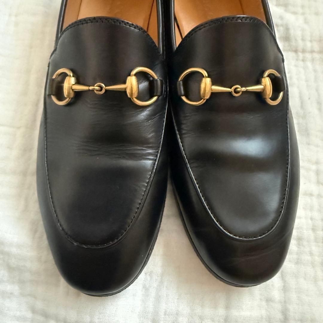 極美品☆GUCCI/ヨルダーン/ホースビットローファー/35