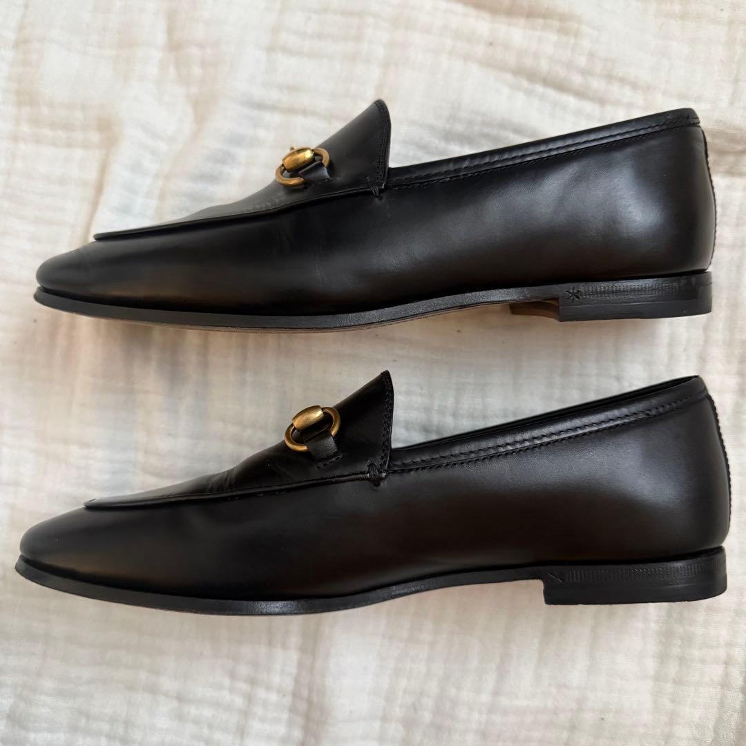 極美品☆GUCCI/ヨルダーン/ホースビットローファー/35