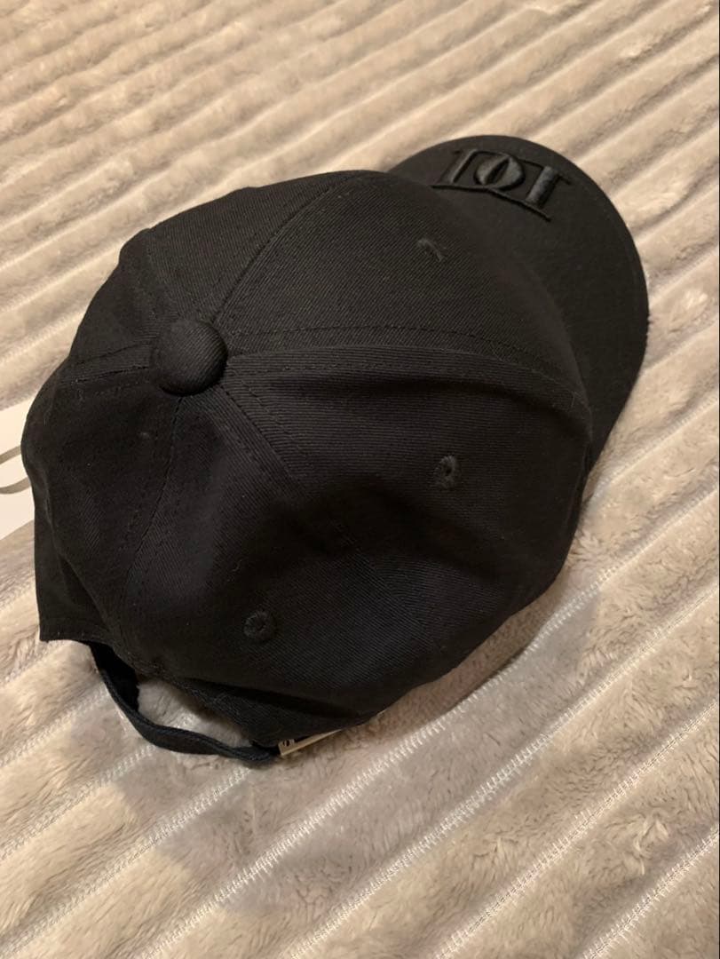 Darichロングブリムロゴキャップ ブラックロゴ刺繍キャップ フリーサイズ