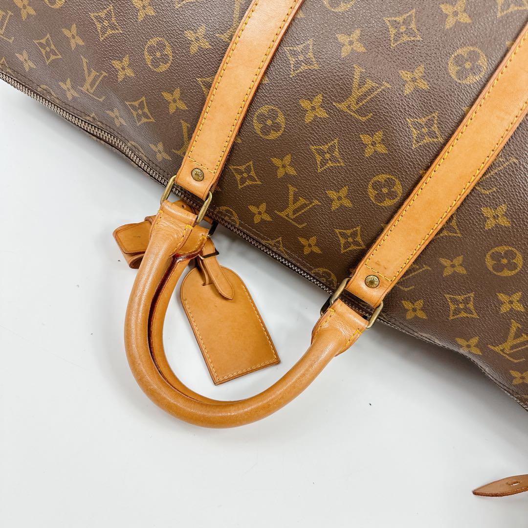 ルイヴィトン　モノグラム　ボストンバッグ　キーポル55 羽根付