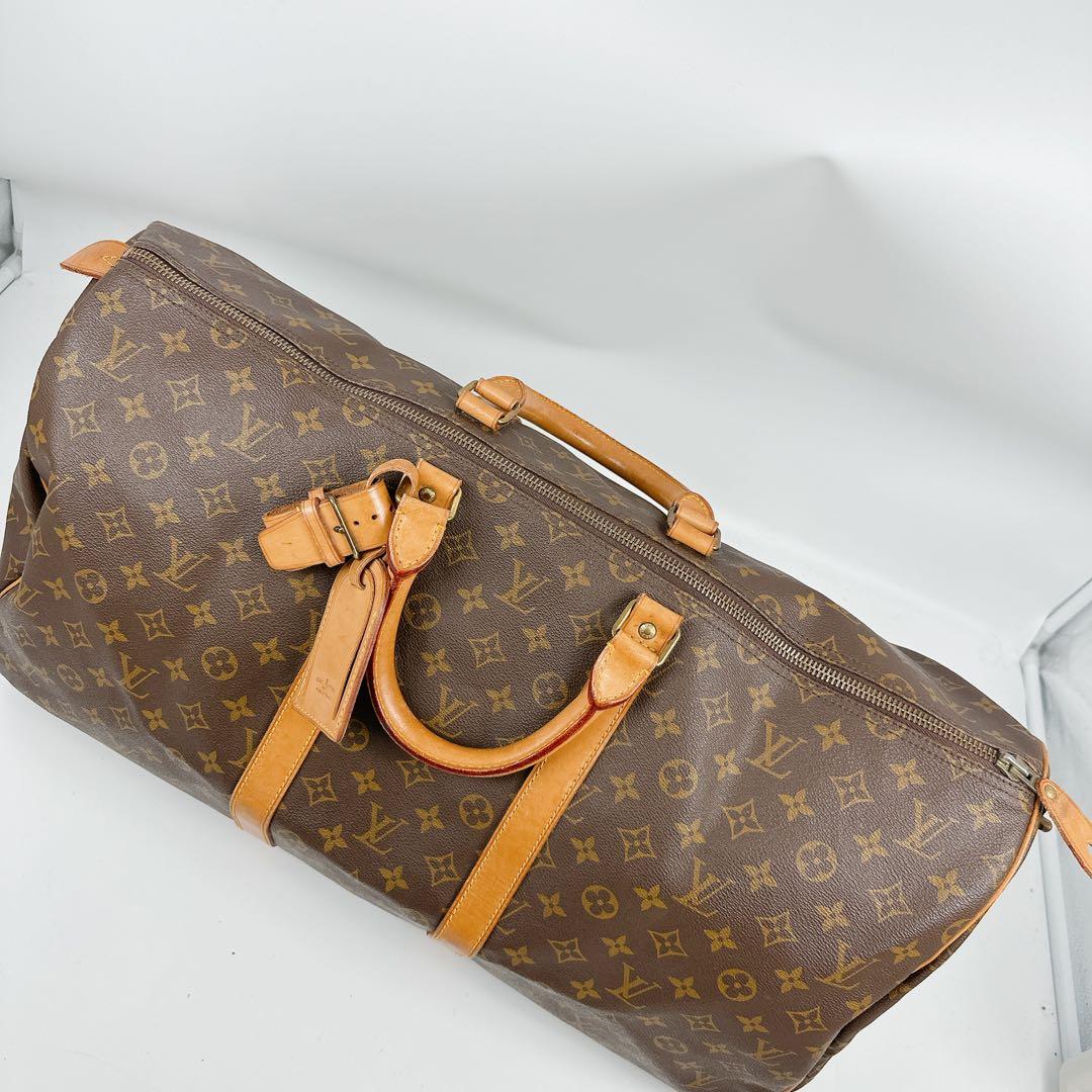 ルイヴィトン　モノグラム　ボストンバッグ　キーポル55 羽根付