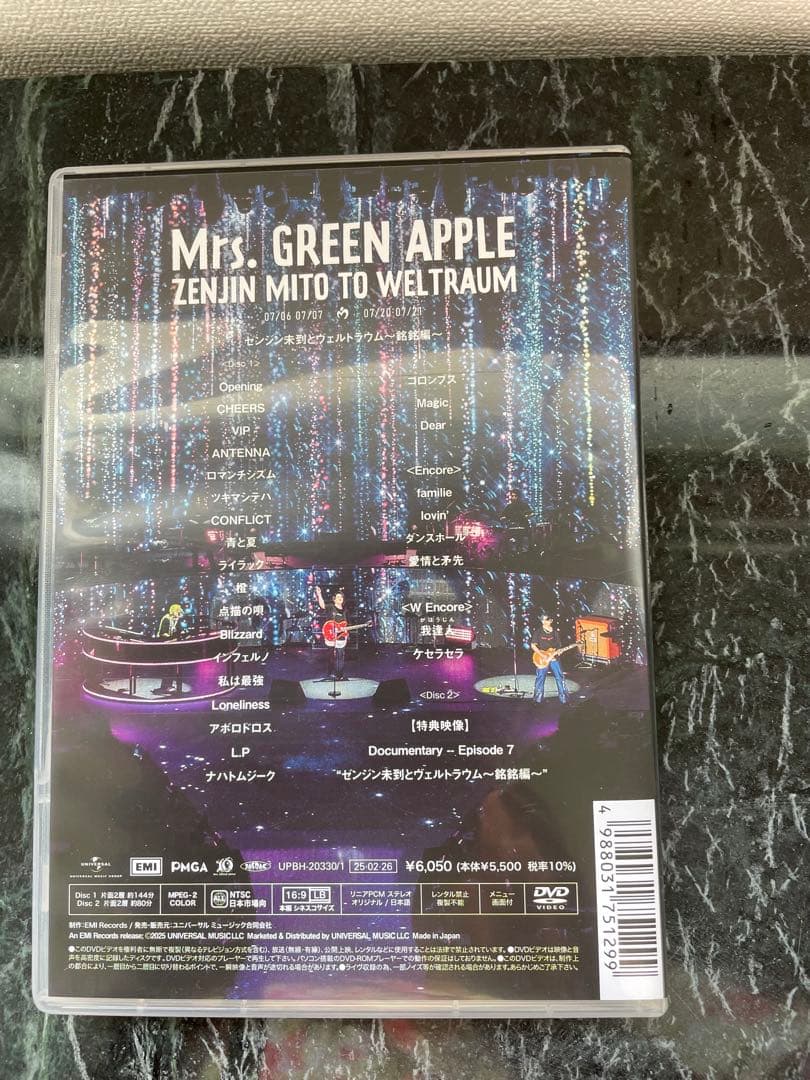 Mrs.GREEN APPLE/通常版 DVD 5作品