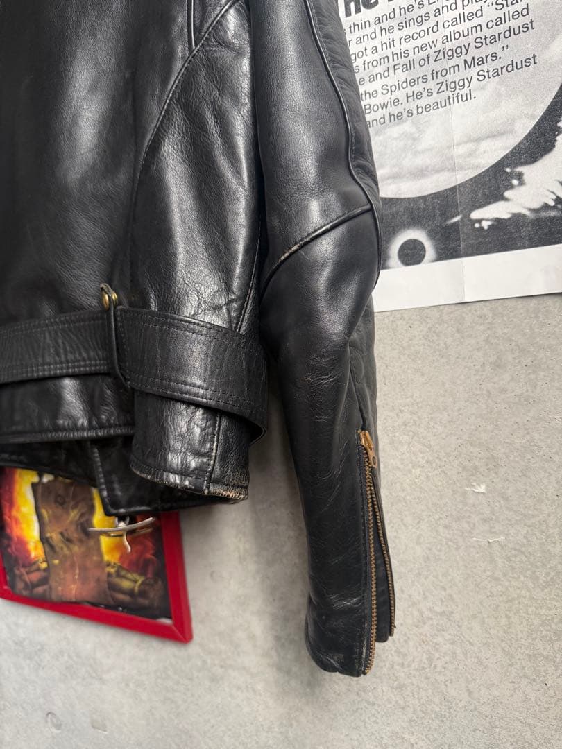 ✨希少✨ VANSON ダブル ライダース 40 TALONジップ ブラック