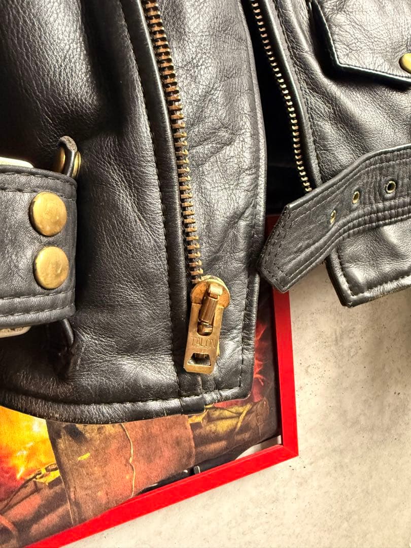 ✨希少✨ VANSON ダブル ライダース 40 TALONジップ ブラック