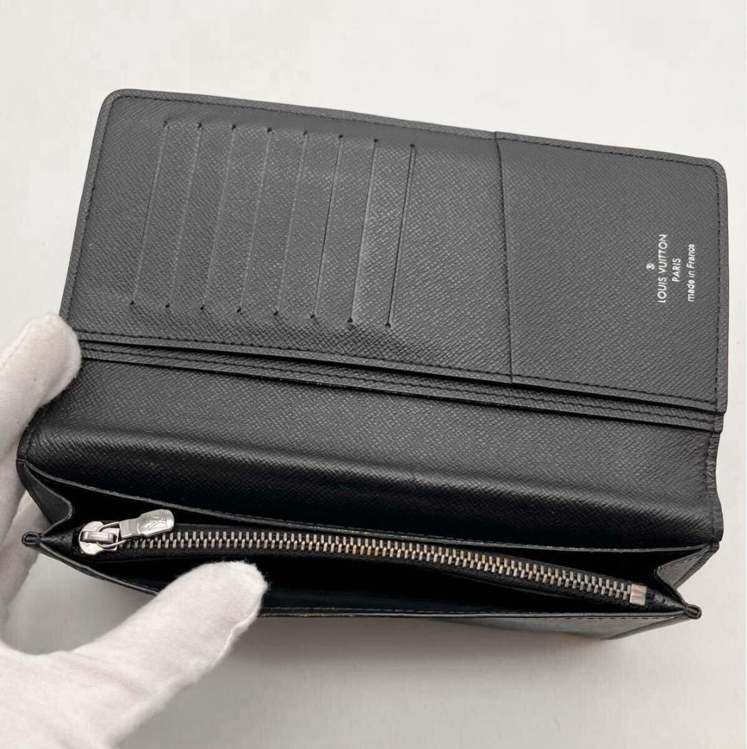 ルイヴィトン モノグラム エクリプス 長財布 ポルトフォイユブラザ　メンズ　黒