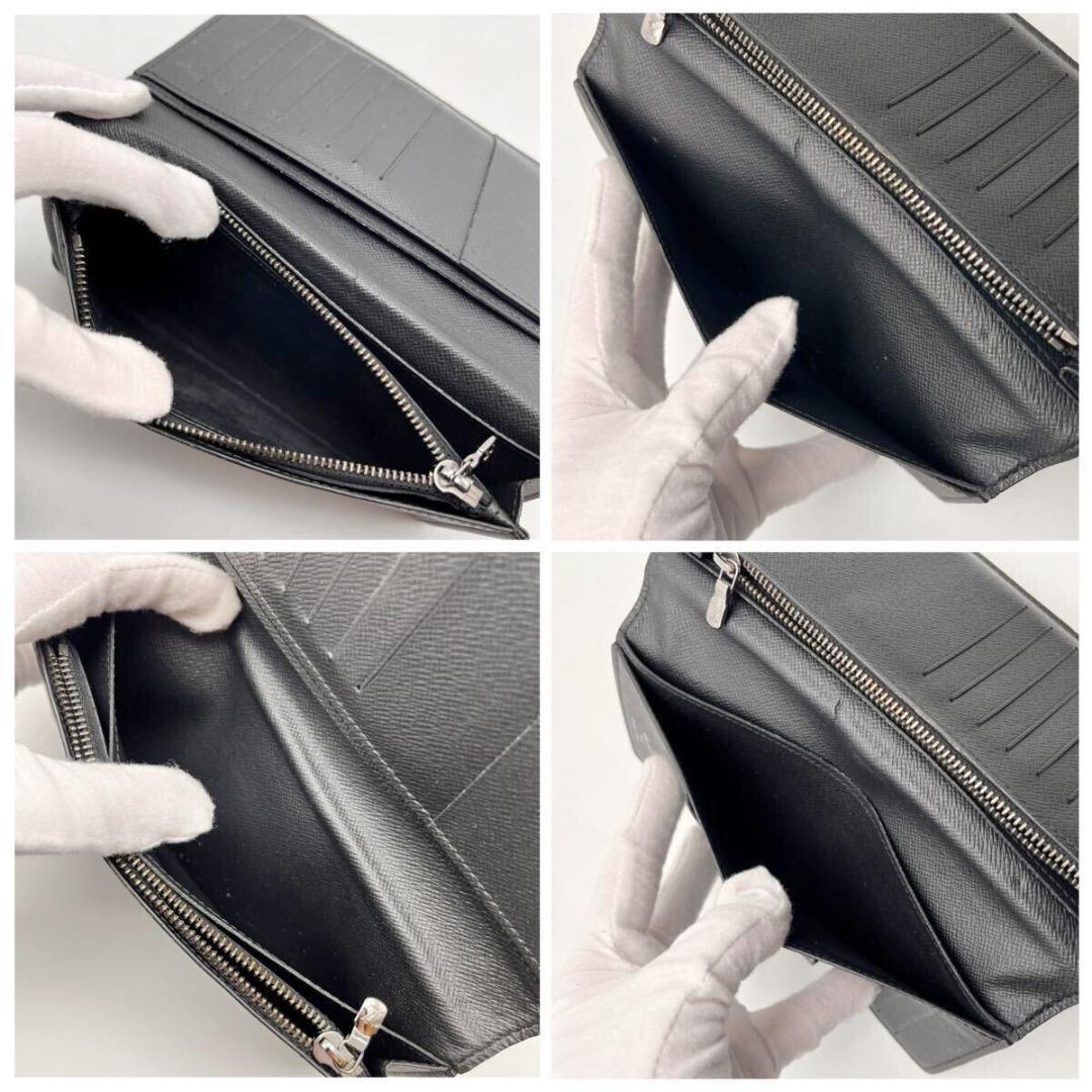 ルイヴィトン モノグラム エクリプス 長財布 ポルトフォイユブラザ　メンズ　黒