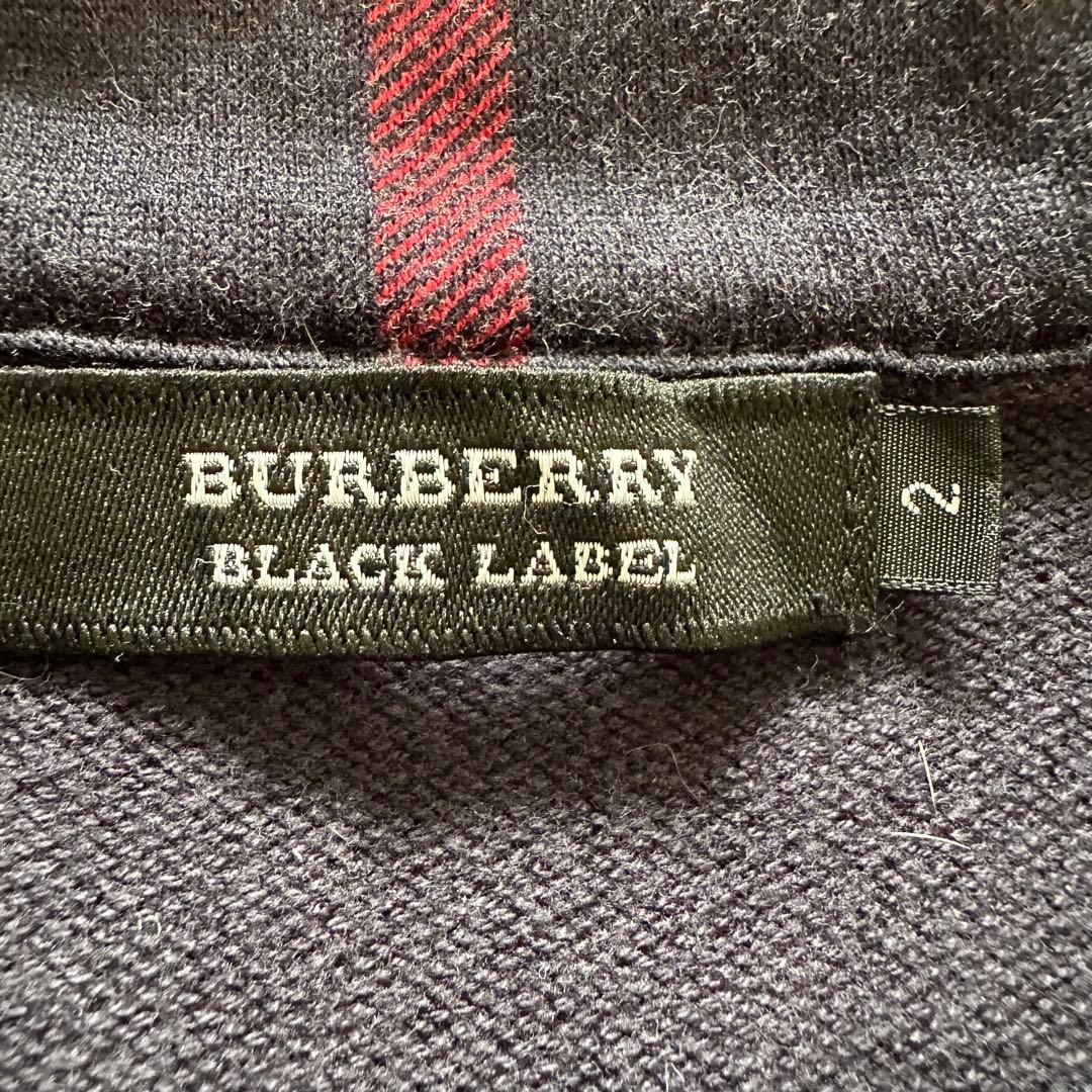 Burberry black label ファー パーカー ロゴ